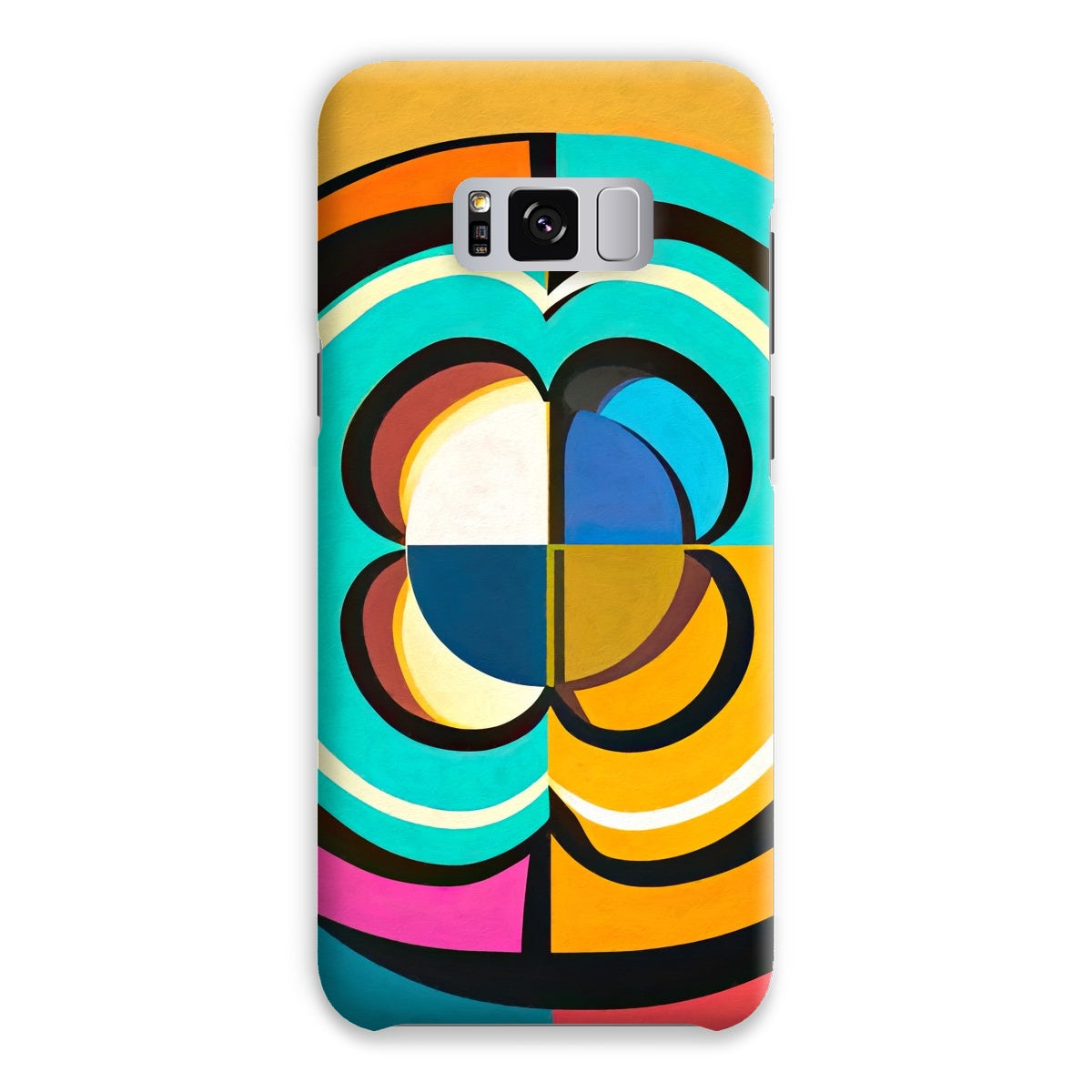 Mesmerising Dimensions: Dive into a World of Vibrant Abstraction Snap Phone Case