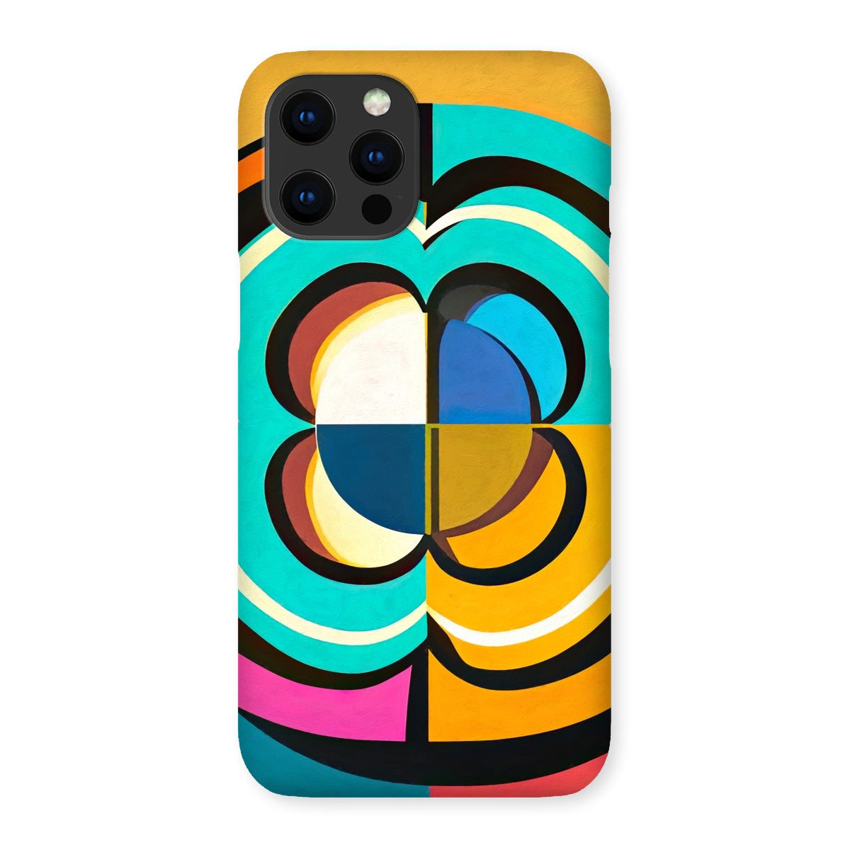 Mesmerising Dimensions: Dive into a World of Vibrant Abstraction Snap Phone Case