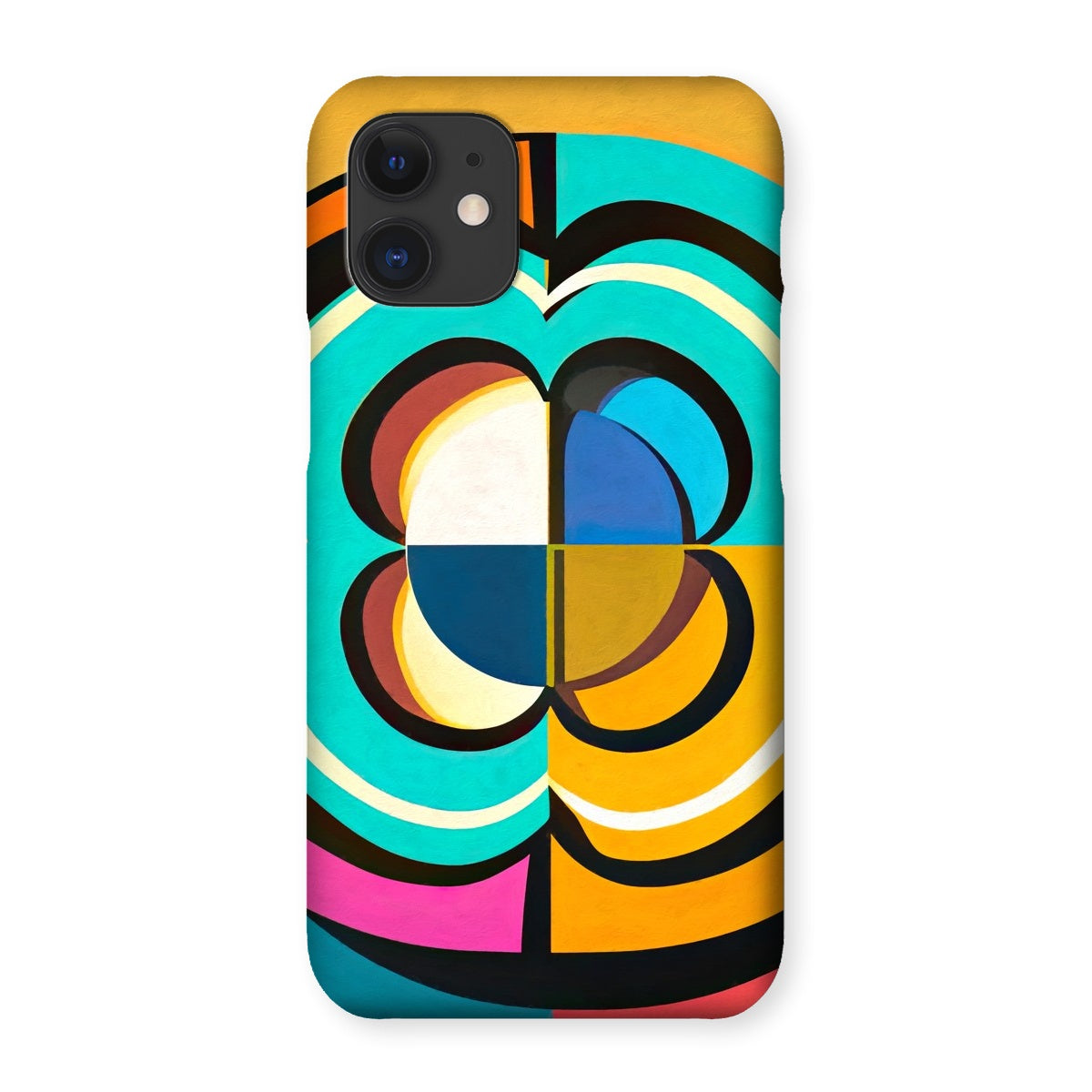 Mesmerising Dimensions: Dive into a World of Vibrant Abstraction Snap Phone Case