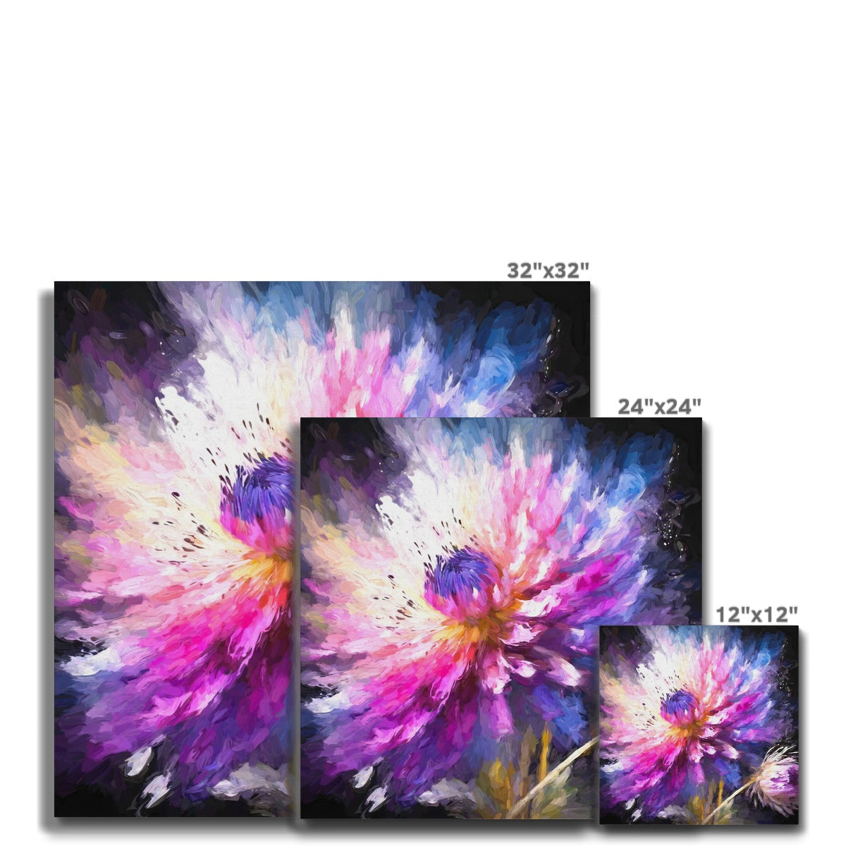 A Dance of Colours: Blooming Beauty Canvas