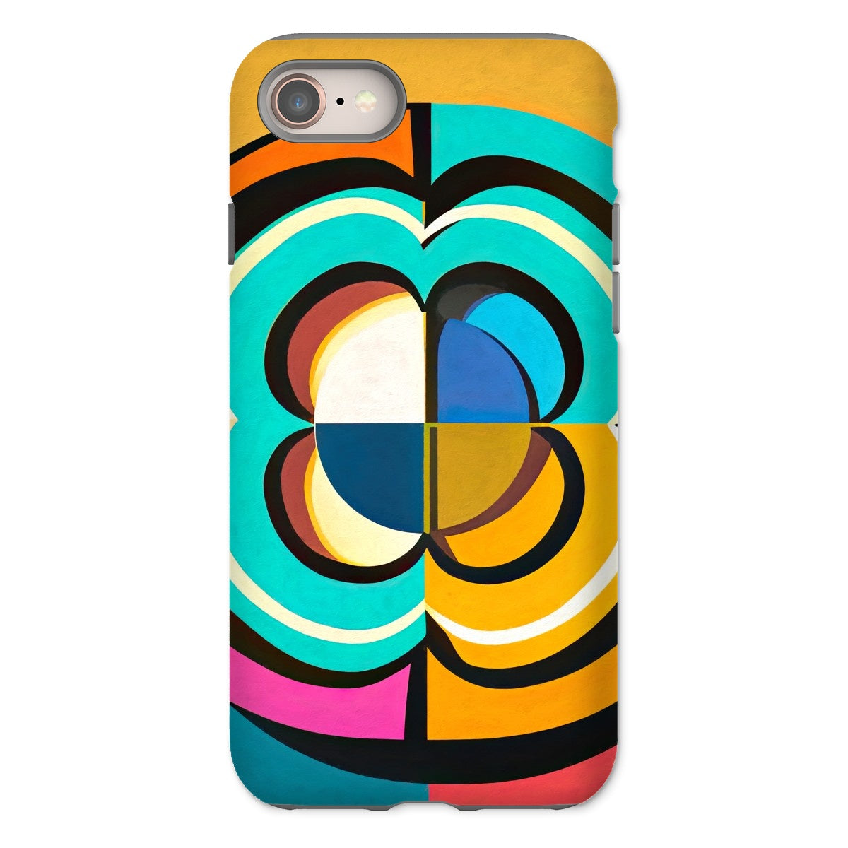 Mesmerising Dimensions: Dive into a World of Vibrant Abstraction Tough Phone Case