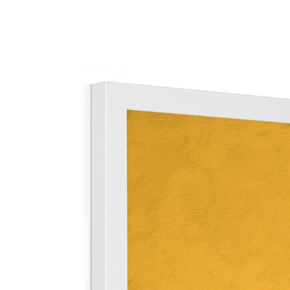 Mesmerising Dimensions: Dive into a World of Vibrant Abstraction Budget Framed Poster