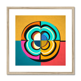 Mesmerising Dimensions: Dive into a World of Vibrant Abstraction Framed & Mounted Print