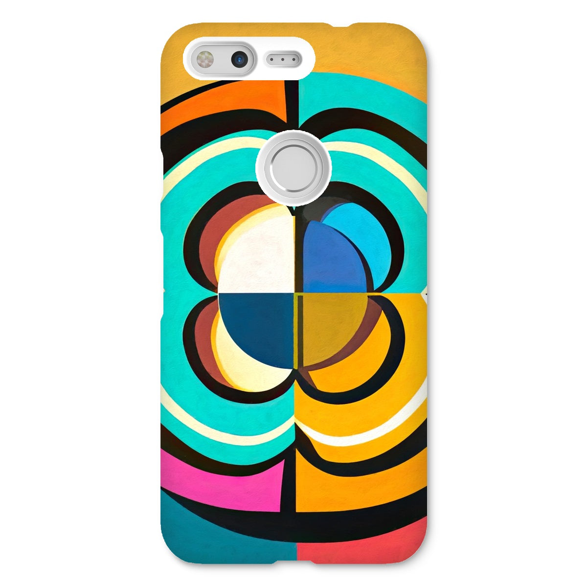 Mesmerising Dimensions: Dive into a World of Vibrant Abstraction Snap Phone Case