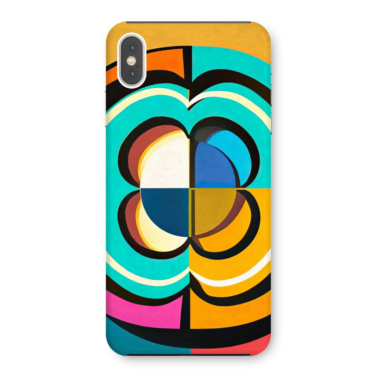 Mesmerising Dimensions: Dive into a World of Vibrant Abstraction Snap Phone Case