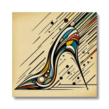 High Heel Havoc: A Moment Frozen in Time Eco Canvas