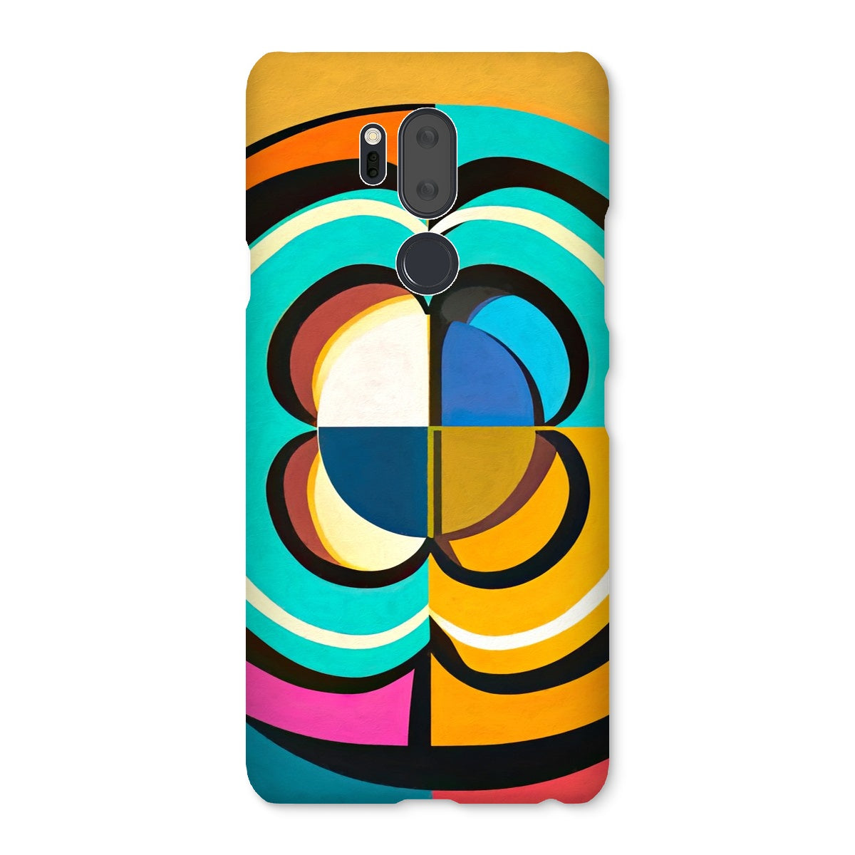 Mesmerising Dimensions: Dive into a World of Vibrant Abstraction Snap Phone Case