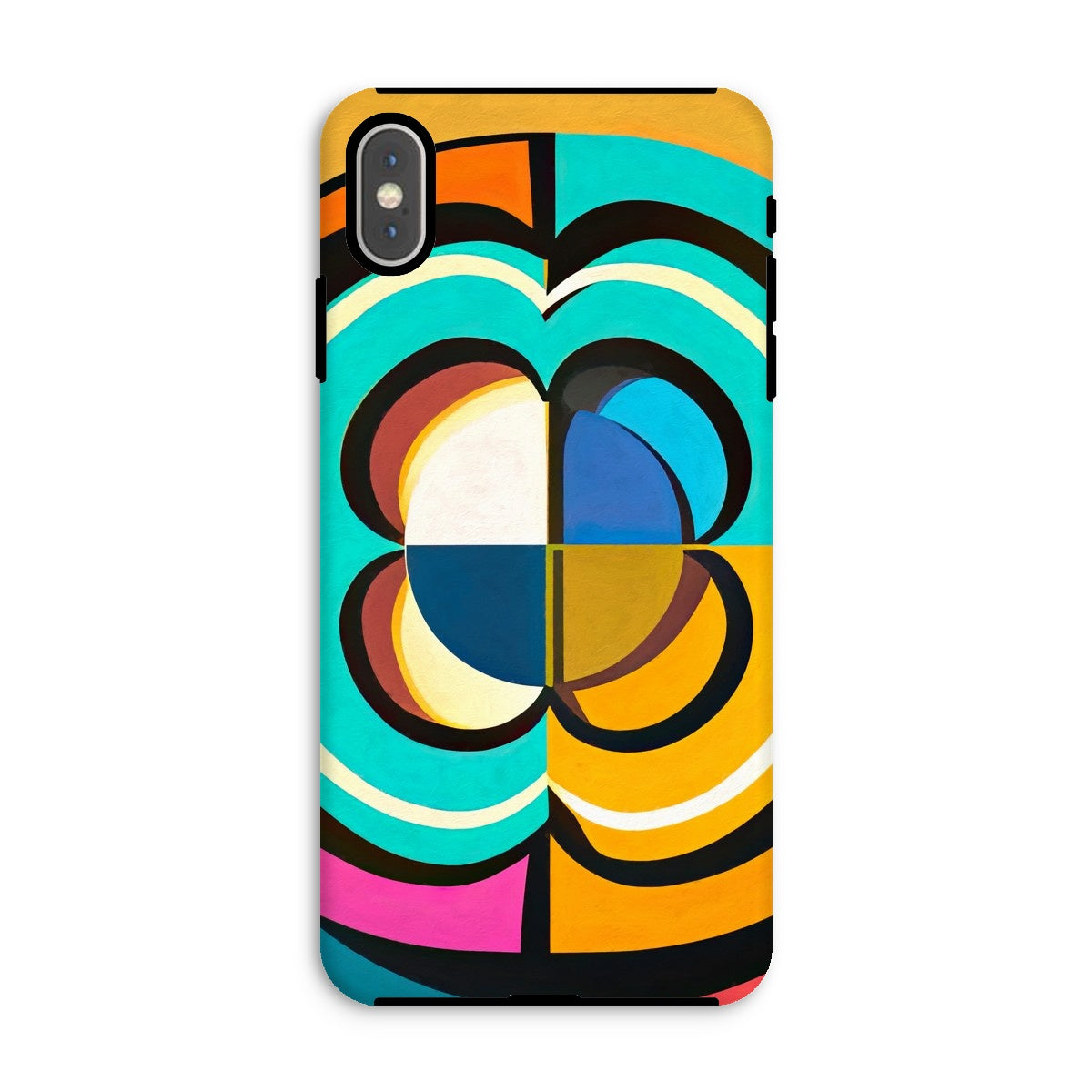 Mesmerising Dimensions: Dive into a World of Vibrant Abstraction Tough Phone Case