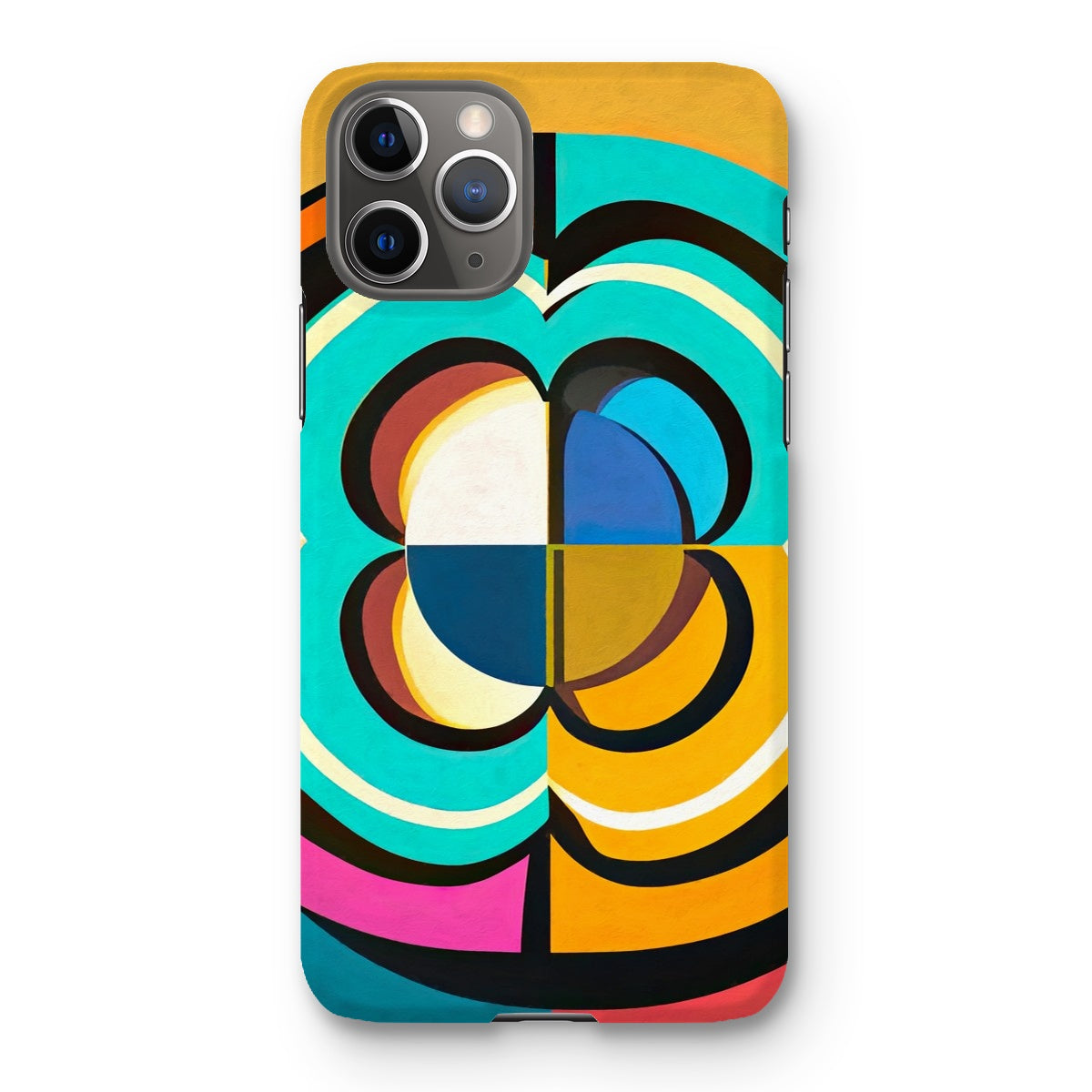 Mesmerising Dimensions: Dive into a World of Vibrant Abstraction Snap Phone Case