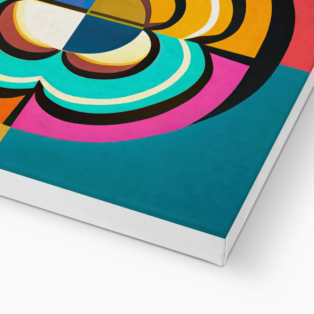 Mesmerising Dimensions: Dive into a World of Vibrant Abstraction Eco Canvas