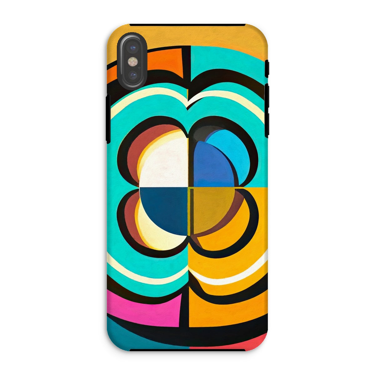 Mesmerising Dimensions: Dive into a World of Vibrant Abstraction Tough Phone Case