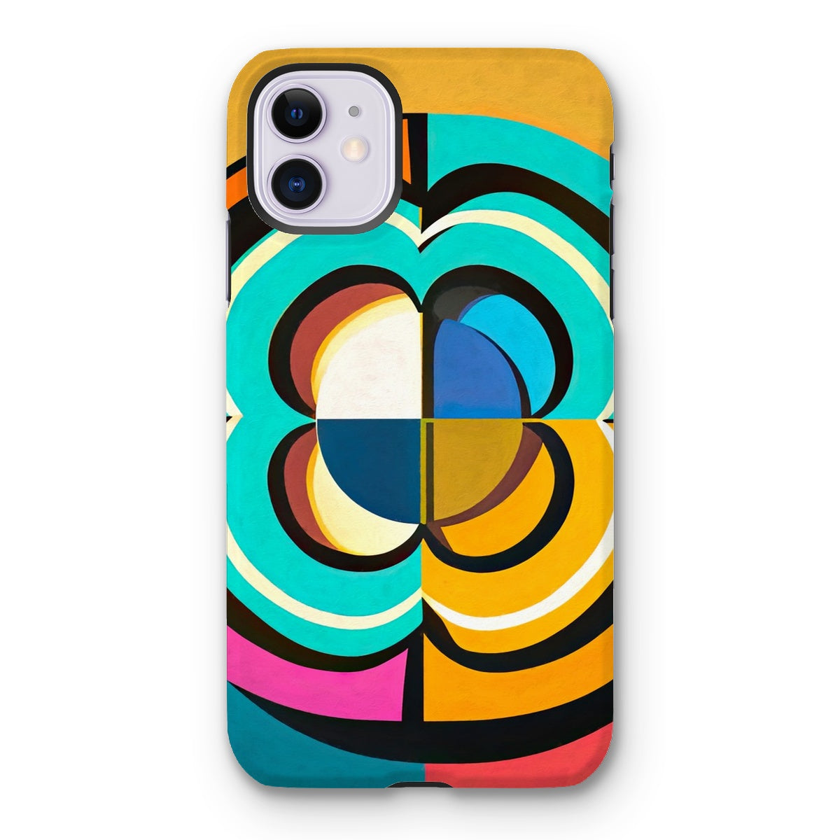 Mesmerising Dimensions: Dive into a World of Vibrant Abstraction Tough Phone Case