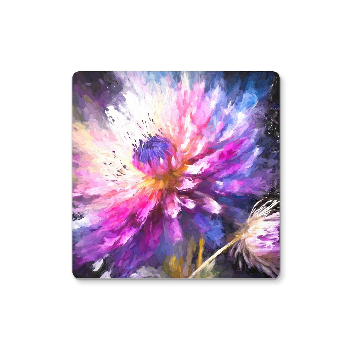A Dance of Colours: Blooming Beauty Coaster