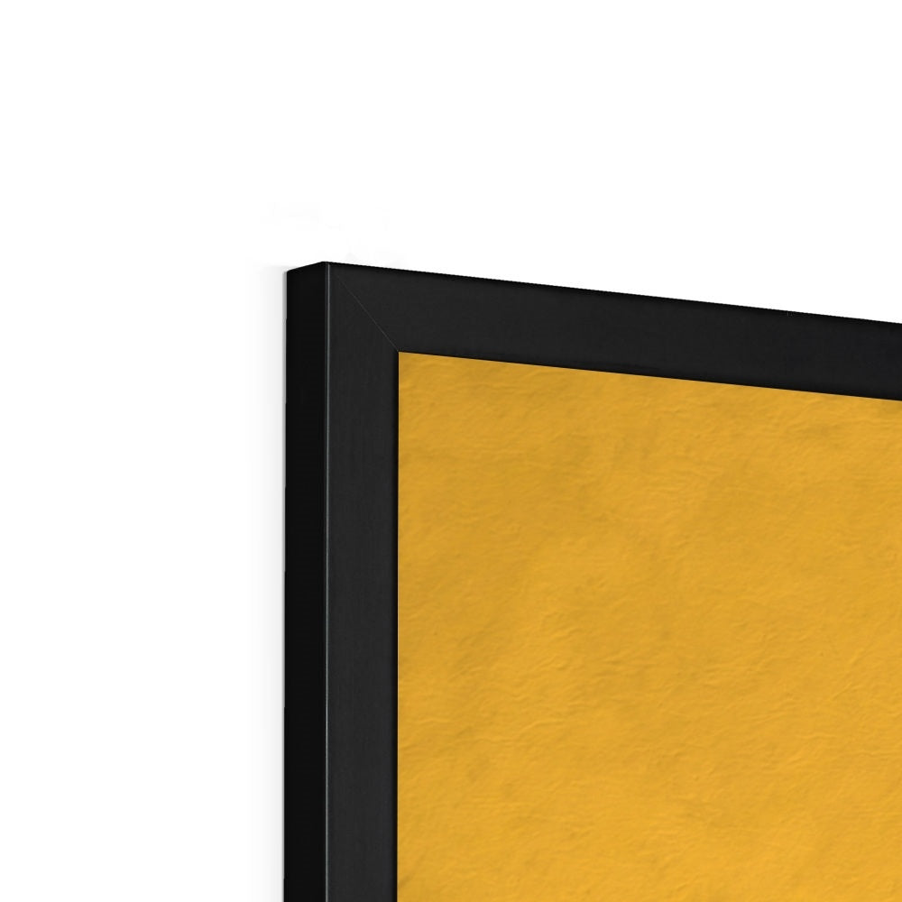 Mesmerising Dimensions: Dive into a World of Vibrant Abstraction Budget Framed Poster