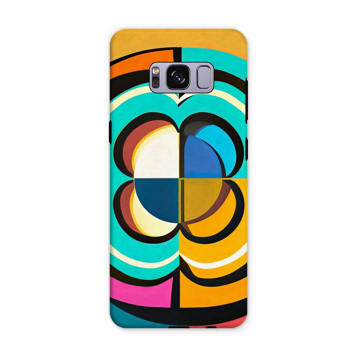 Mesmerising Dimensions: Dive into a World of Vibrant Abstraction Tough Phone Case