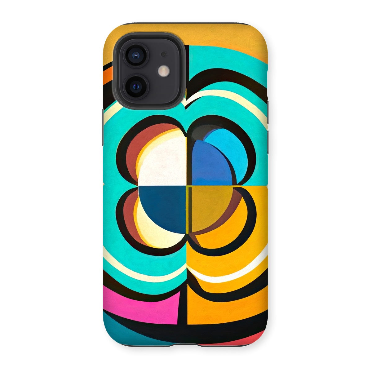 Mesmerising Dimensions: Dive into a World of Vibrant Abstraction Tough Phone Case