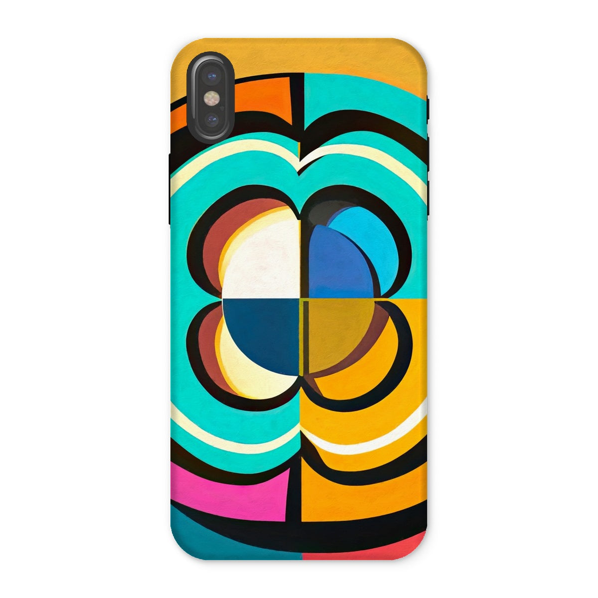 Mesmerising Dimensions: Dive into a World of Vibrant Abstraction Tough Phone Case