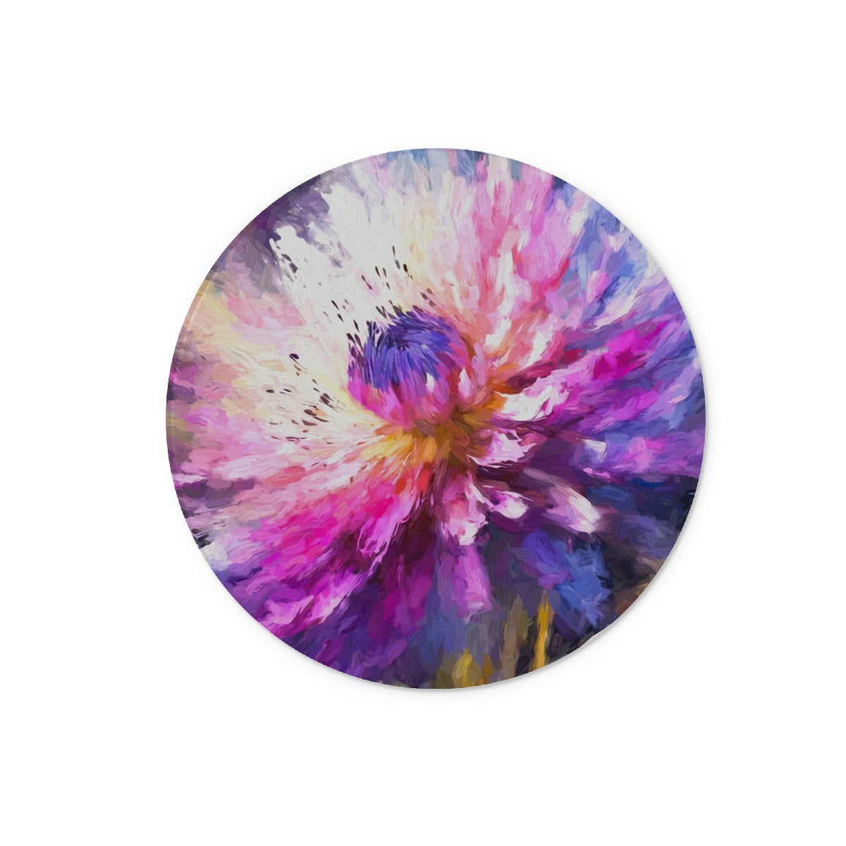 A Dance of Colours: Blooming Beauty Glass Chopping Board