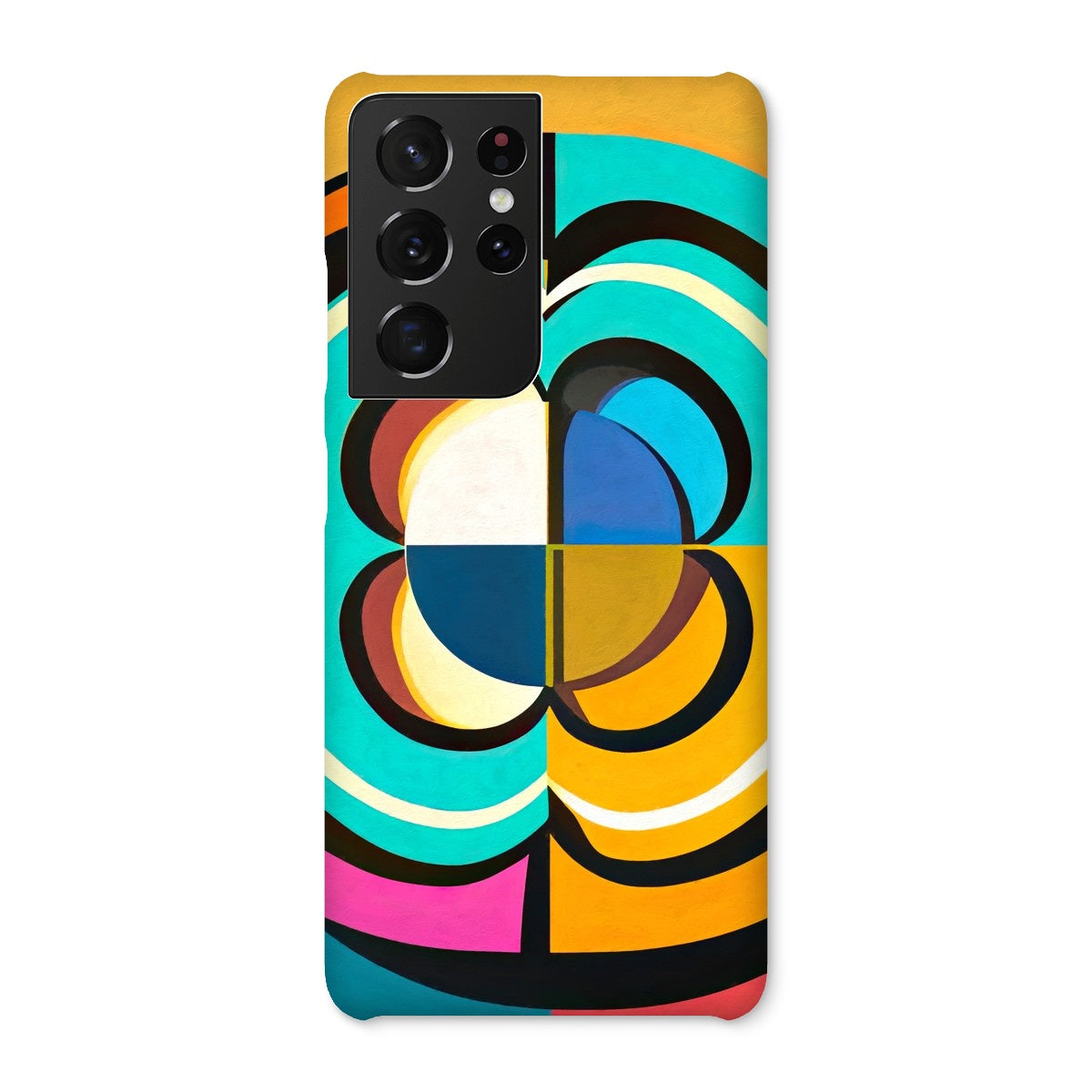 Mesmerising Dimensions: Dive into a World of Vibrant Abstraction Snap Phone Case