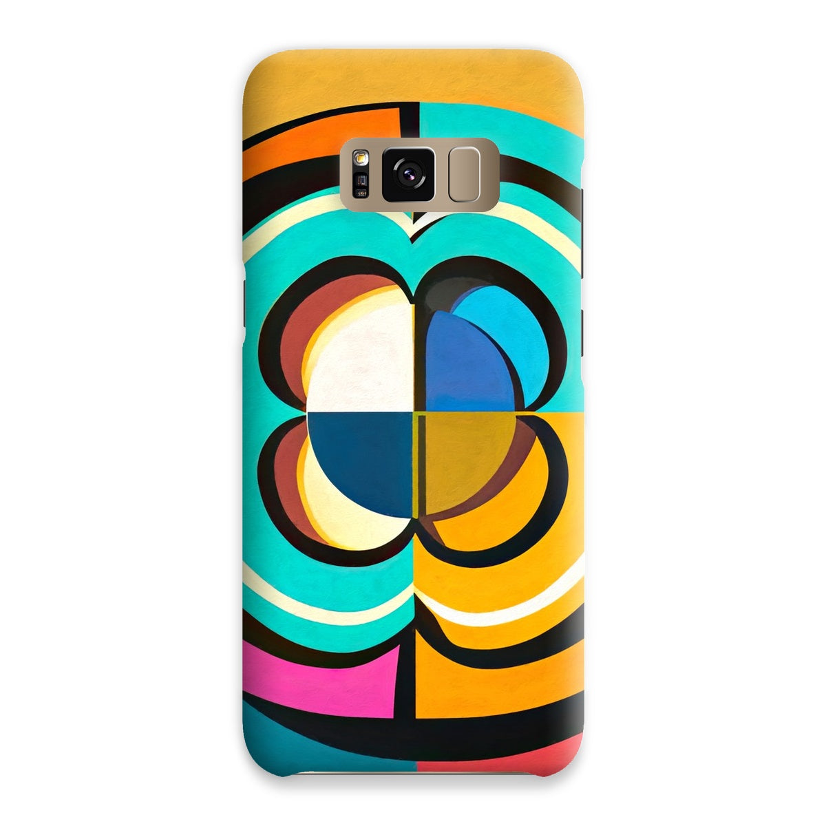Mesmerising Dimensions: Dive into a World of Vibrant Abstraction Snap Phone Case
