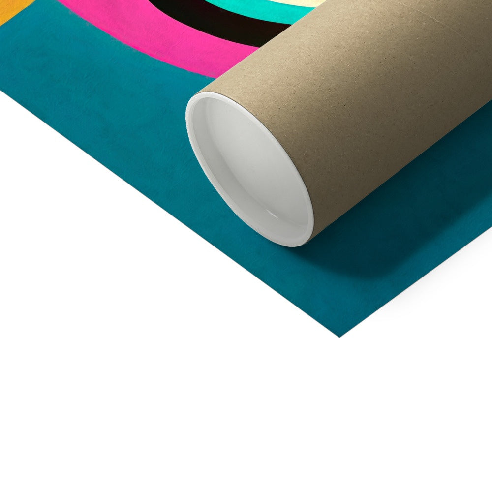 Mesmerising Dimensions: Dive into a World of Vibrant Abstraction Fine Art Print