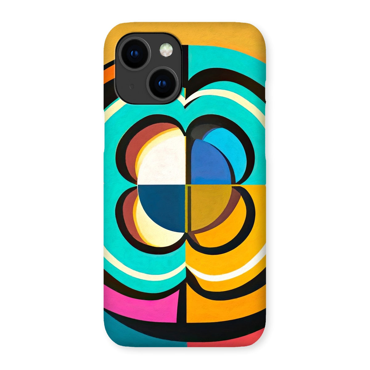 Mesmerising Dimensions: Dive into a World of Vibrant Abstraction Snap Phone Case