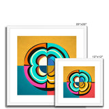 Mesmerising Dimensions: Dive into a World of Vibrant Abstraction Framed & Mounted Print