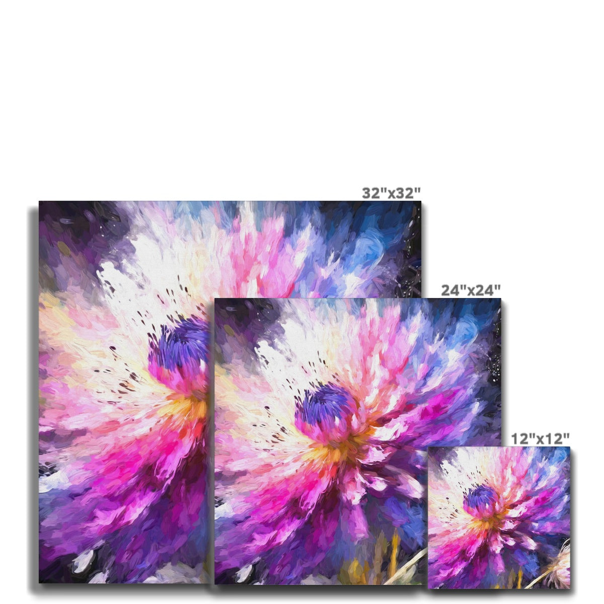 A Dance of Colours: Blooming Beauty Canvas