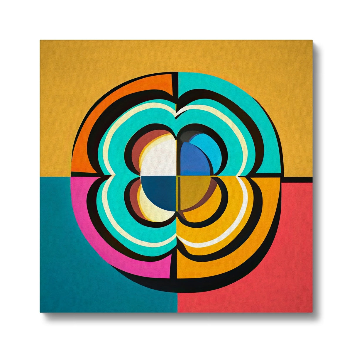 Mesmerising Dimensions: Dive into a World of Vibrant Abstraction Eco Canvas